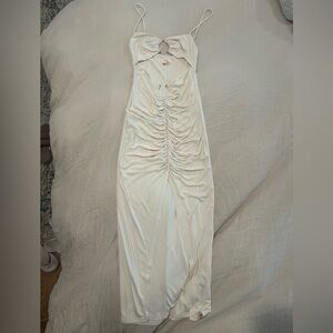 Yasmeen Midi Dress in Beige by Camila Coelho